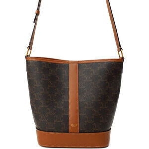 Celine Triomphe Canvas Bucket Bag